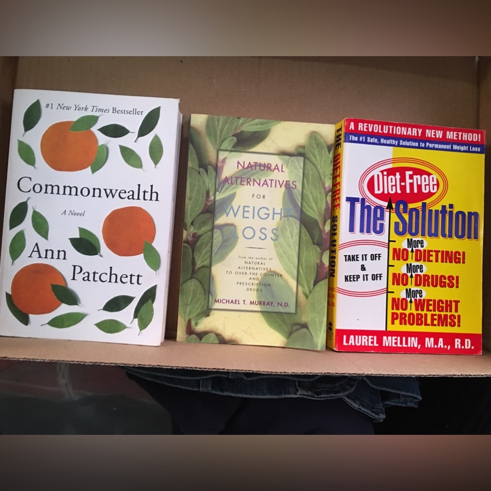 Assortment of books, $5 each.